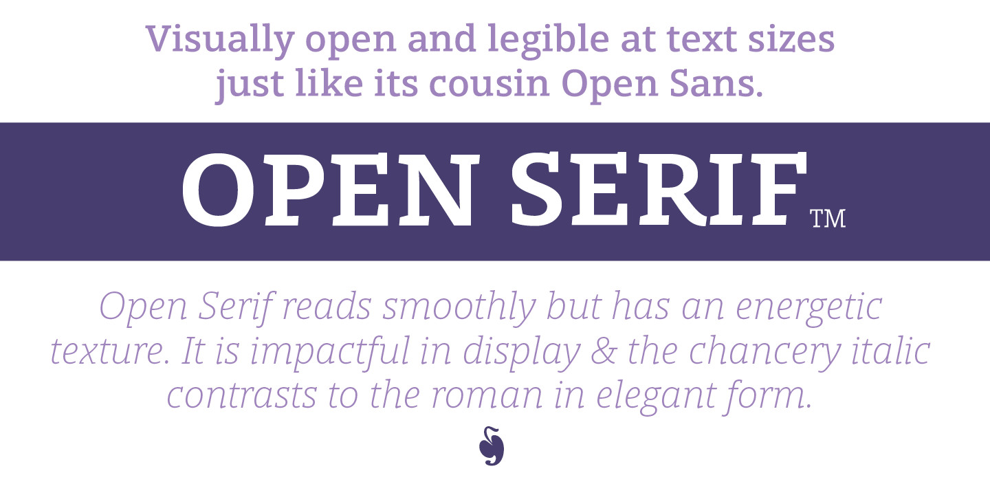 Шрифт Open Serif